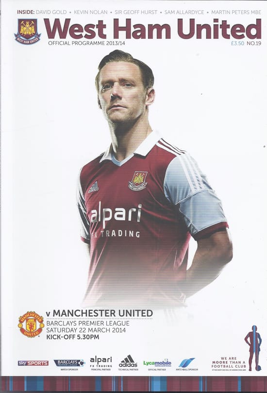 West Ham United FC v Manchester United FC